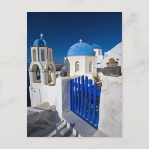 Griechenland und die griechische Insel Santorin St Postkarte