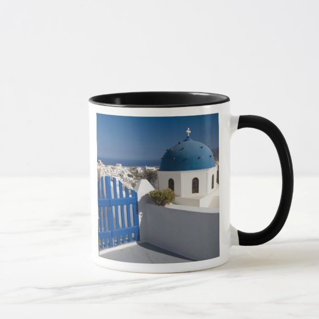 Griechenland und die griechische Insel Santorini a Tasse (Rechts)
