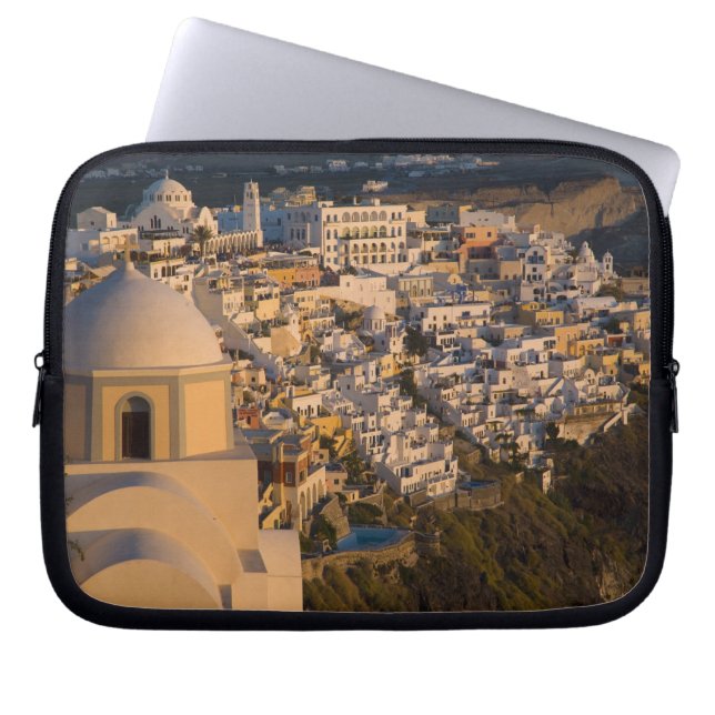Griechenland und die griechische Insel Santorini Laptopschutzhülle (Vorderseite)