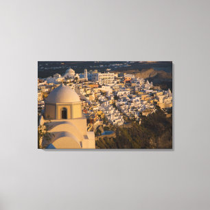 Griechenland und die griechische Insel Santorini Leinwanddruck