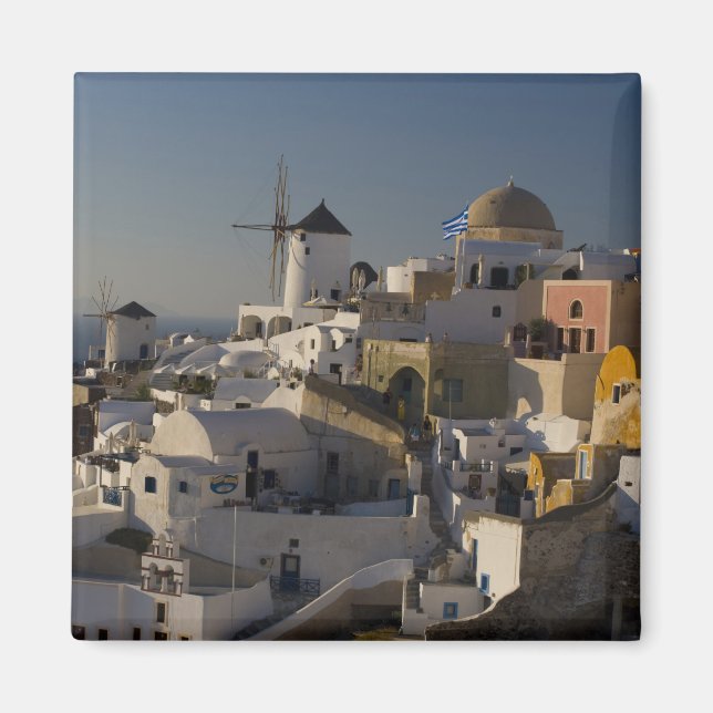Griechenland und die griechische Insel Santorini S Magnet (Vorne)
