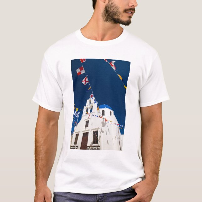 Griechenland und die griechische Insel Santorini S T-Shirt (Vorderseite)