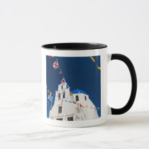 Griechenland und die griechische Insel Santorini S Tasse