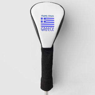 Griechenland und Griechische Flagge Blau Personali Golf Headcover