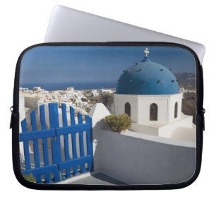 Griechenland und griechische Insel Santorin aus de Laptopschutzhülle