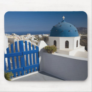 Griechenland und griechische Insel Santorin aus de Mousepad