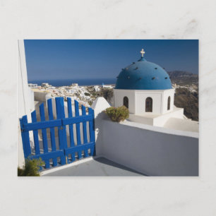 Griechenland und griechische Insel Santorin aus de Postkarte