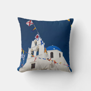 Griechenland und griechische Insel Santorin Stadt  Kissen
