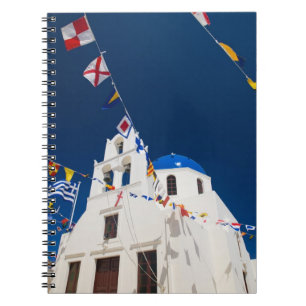 Griechenland und griechische Insel Santorin Stadt  Notizblock