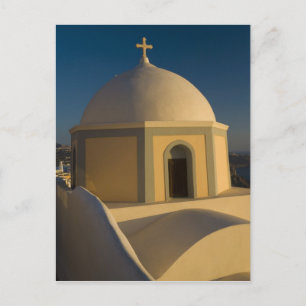 Griechenland und griechische Insel Santorin Stadt  Postkarte