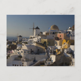 Griechenland und griechische Insel Santorin Stadt Postkarte