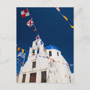 Griechenland und griechische Insel Santorin Stadt Postkarte