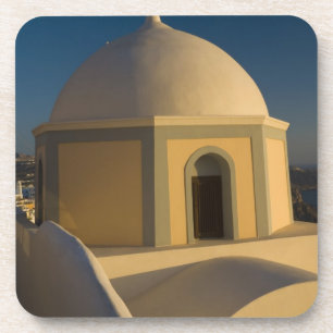 Griechenland und griechische Insel Santorin Stadt  Untersetzer