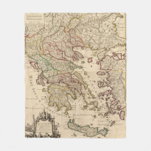 Griechenland und Mazedonien Fleecedecke