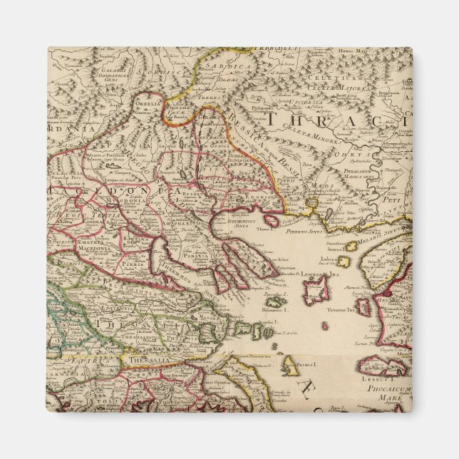 Griechenland und Mazedonien Magnet (Vorne)