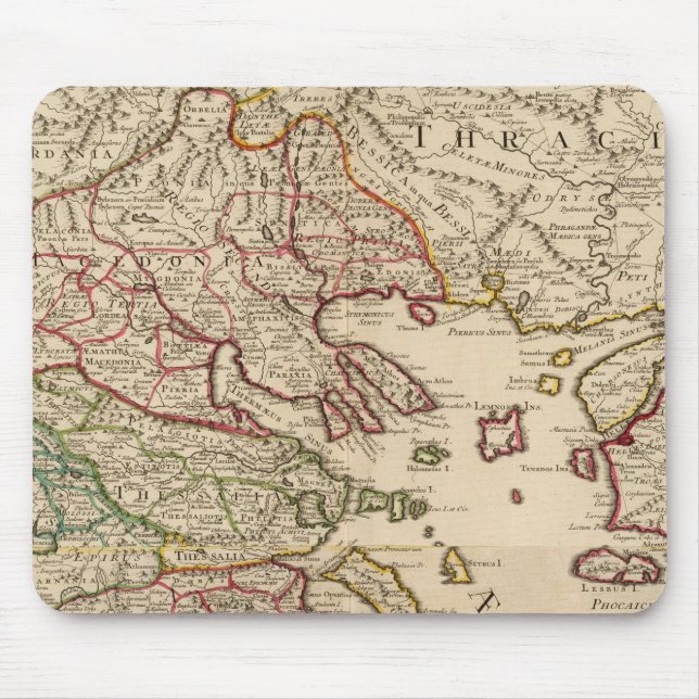 Griechenland und Mazedonien Mousepad (Vorne)