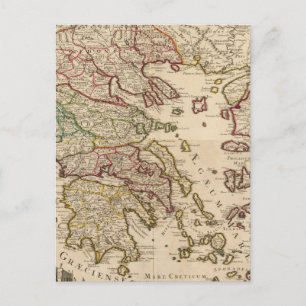 Griechenland und Mazedonien Postkarte