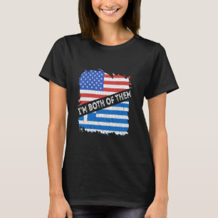 Griechenland USA USA Ich bin beide griechischer St T-Shirt