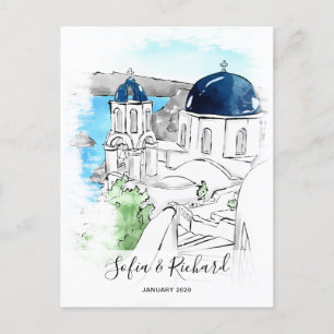 Griechenland Verlobung Vorschlag Jubiläumsgeschenk Feiertagspostkarte