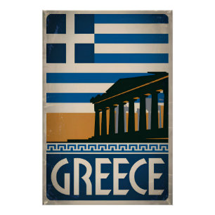 Griechenland Vintag Poster