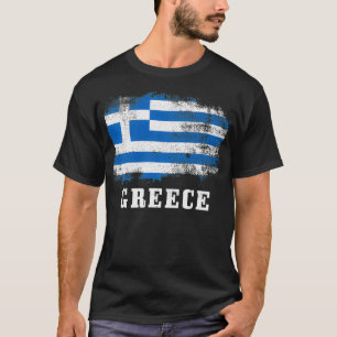 Griechenland Vintage Flagge griechischer Stolz Pul T-Shirt