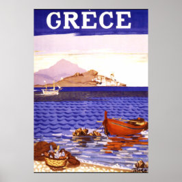Griechenland Vintage Travel Poster