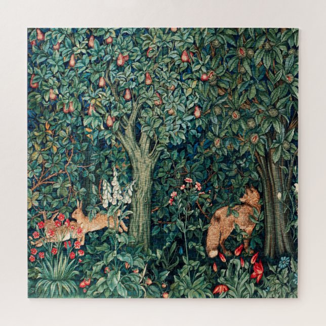 GRIECHENLAND, WALDBÄDER, Haare, Felle, Grüne Blätt Puzzle (Horizontal)