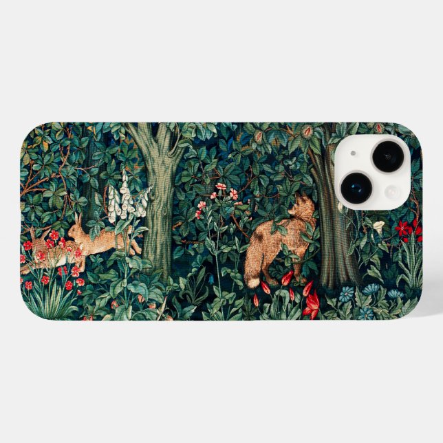 GRIECHENLAND, WALDBREITTIERE Hares, Fox, grüne Blü Case-Mate iPhone Hülle (Rückseite (Horizontal))