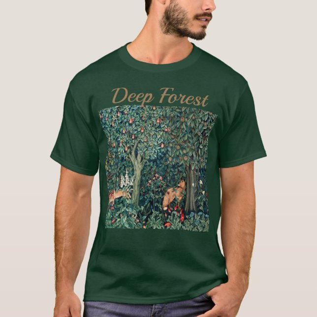 GRIECHENLAND, WALDBREITTIERE Hares, Fox, grüne Blü T-Shirt (Vorderseite)