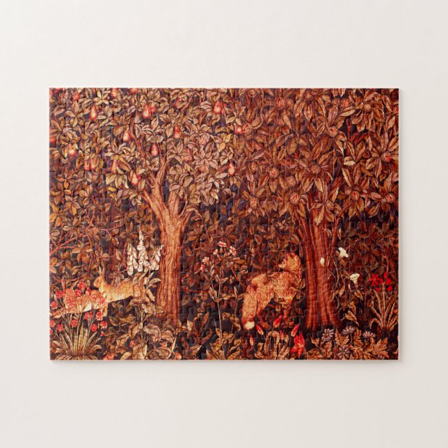 GRIECHENLAND, WALDBREITTIERE Hares, Rotfuchs, brau Puzzle (Horizontal)