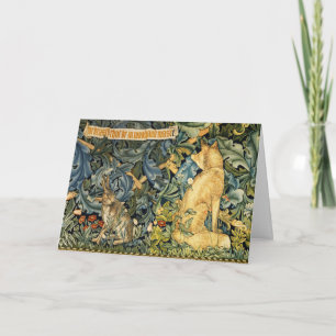 GRIECHENLAND,WALDTIERE,FUSSSCHUHE UND HARE,GRÜNE B FEIERTAGSKARTE