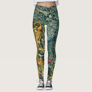 GRIECHENLAND, WALDTIERE, PEACOCK IN GRÜNEN BLUMEN LEGGINGS