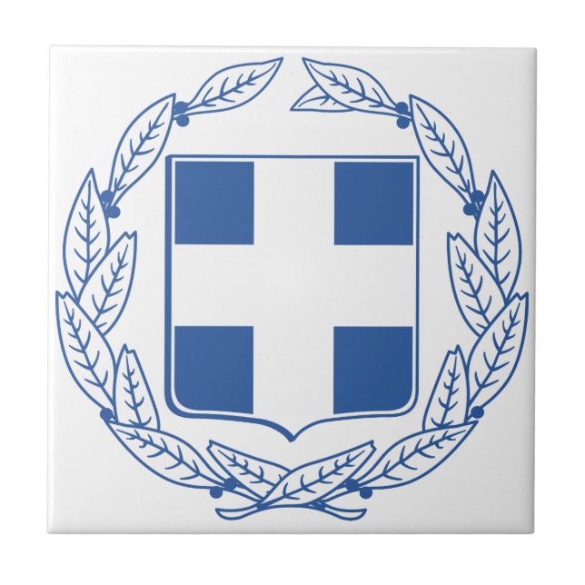 Griechenland-Wappen Fliese (Vorderseite)