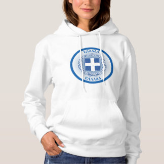 Griechenland Wappen Kreisform Hoodie