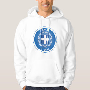 Griechenland Wappen Kreisform  Hoodie