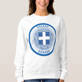 Griechenland Wappen Kreisform Sweatshirt