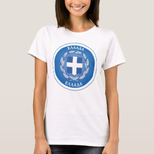 Griechenland Wappen Kreisform  T-Shirt