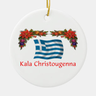 Griechenland-Weihnachten Keramikornament