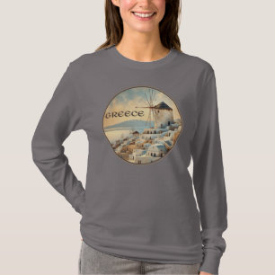 Griechenland Windmühlen von Mykonos T-Shirt
