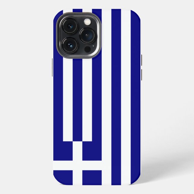 Griechenlandflagge iPhone Hülle (Rückseite)