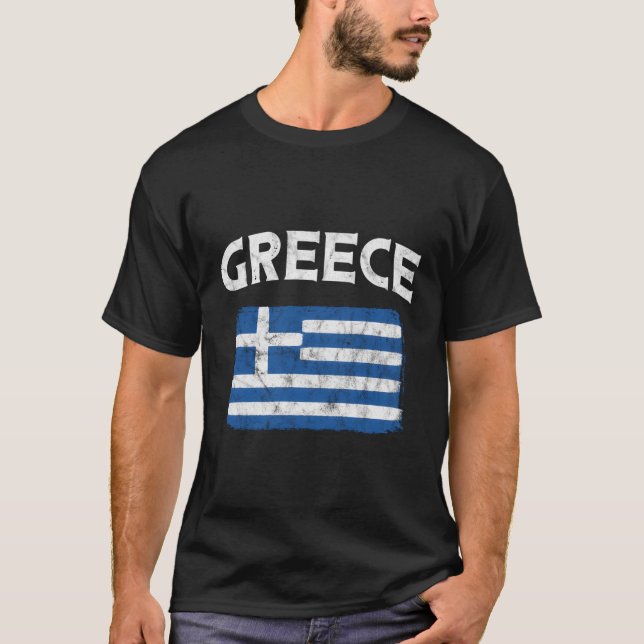 Griechenlandflagge T-Shirt (Vorderseite)