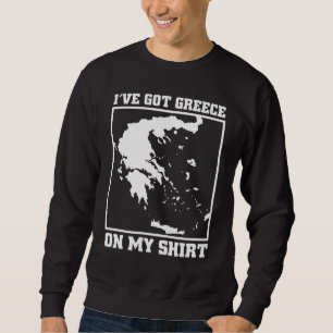 Griechenlandkarte für Europa Griechischer Wortwitz Sweatshirt