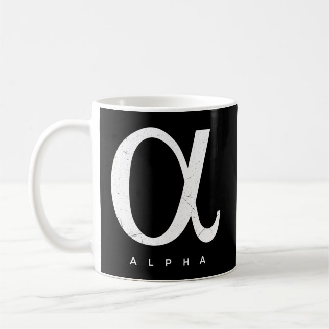 Griechisch Alpha Kaffeetasse (Links)