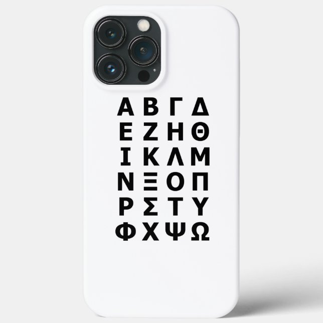 Griechisch Alphabet Case-Mate iPhone Hülle (Rückseite)