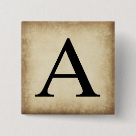 Griechisch Alphabet Letter Alpha Button