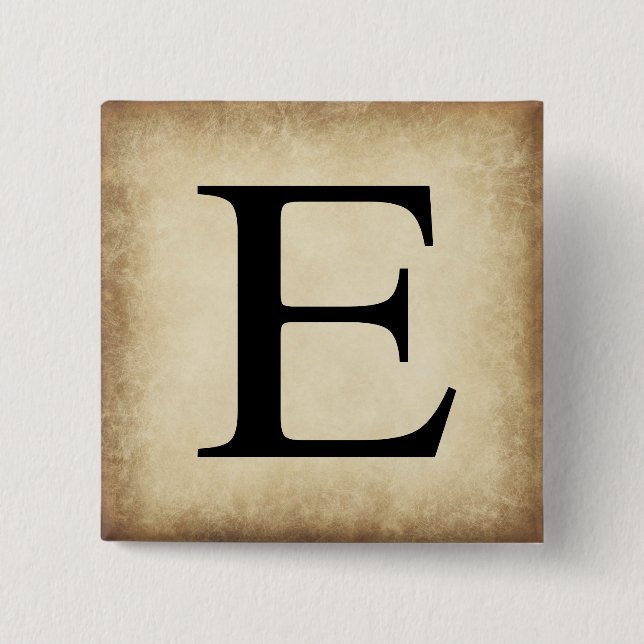 Griechisch Alphabet Letter Epsilon Button (Vorderseite)