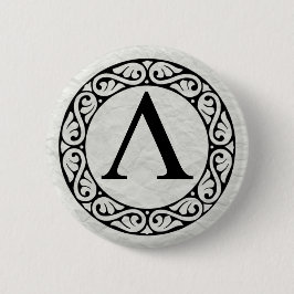 Griechisch Alphabet Letter Lambda Button