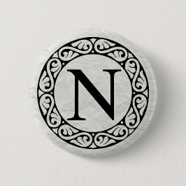 Griechisch Alphabet Letter Nu Button