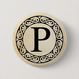 Griechisch Alphabet Letter Rho Button