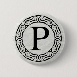 Griechisch Alphabet Letter Rho Button